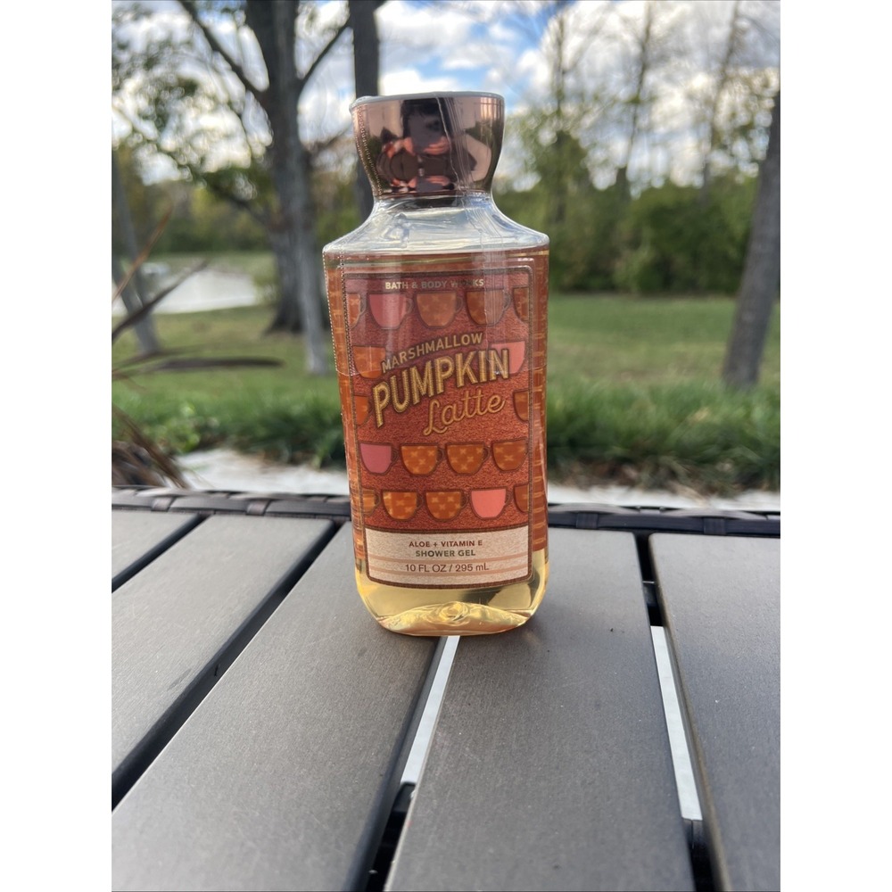 Bath & Body Works Marshmallow Pumpkin Latte Shower Gel 10 Oz Shea & Vitamin E‎